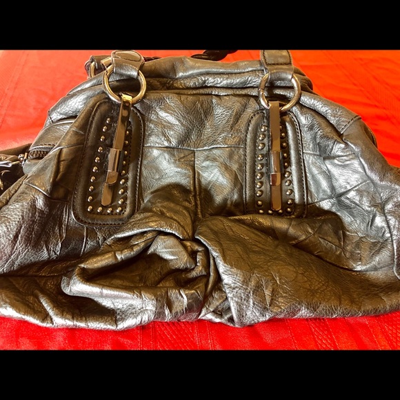 GUESS by Marciano Black Satchel Handbag - Picture 7 of 8